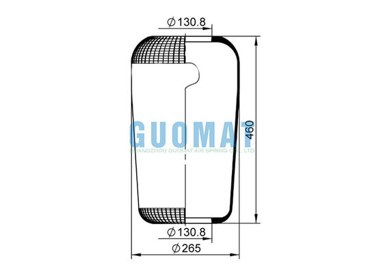 716N Contitech รถบัสแขวนน้ําอากาศสปริง W010950145 1R2A450-305 ไฟสโตนยางอากาศ Bellows