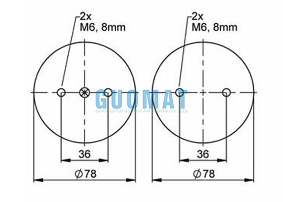 FD 22-4 DI CR Contitech อุตสาหกรรมยางสปริงอากาศ EB-80-45 FESTO กล่อง Bellows