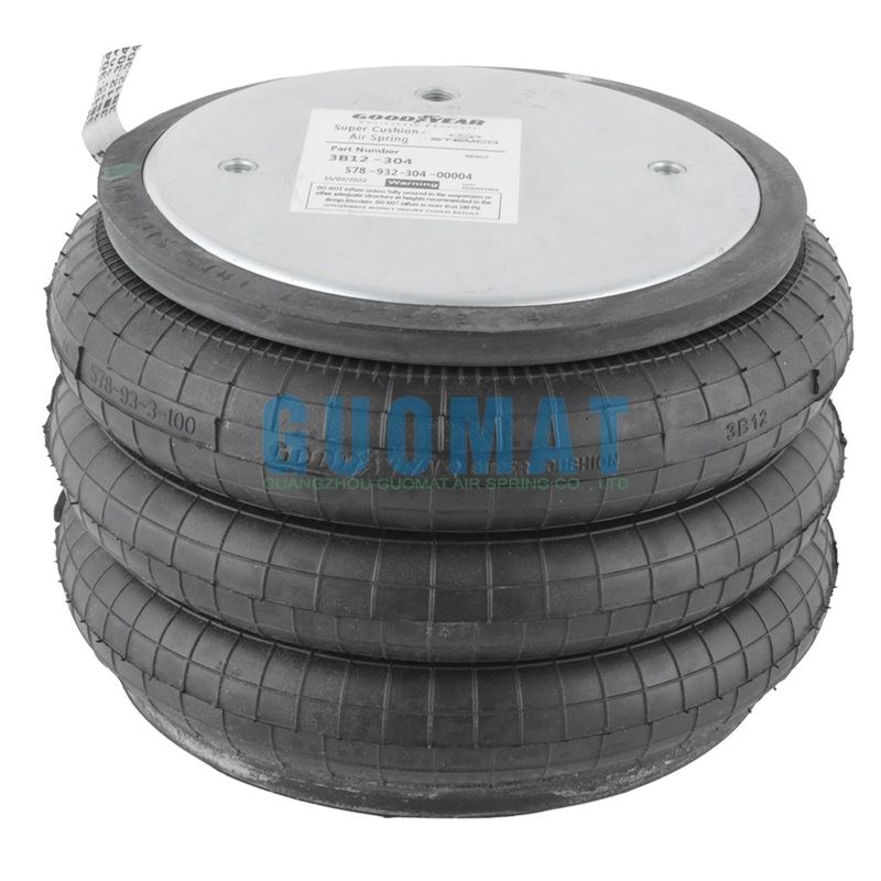 Contitech การแขวนสปริงอากาศสปริง FT 330-29 Goodyear 3B12-304 การกระแทกที่มีประสิทธิภาพ