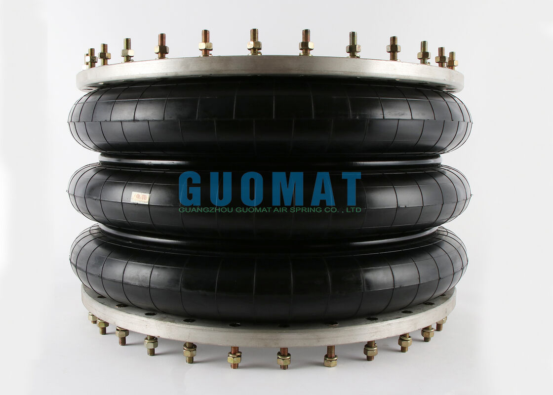 W01-358-9603 Firestone Flange Air Spring 348-3 สไตล์กระแทกอากาศอุตสาหกรรมสามแบบ