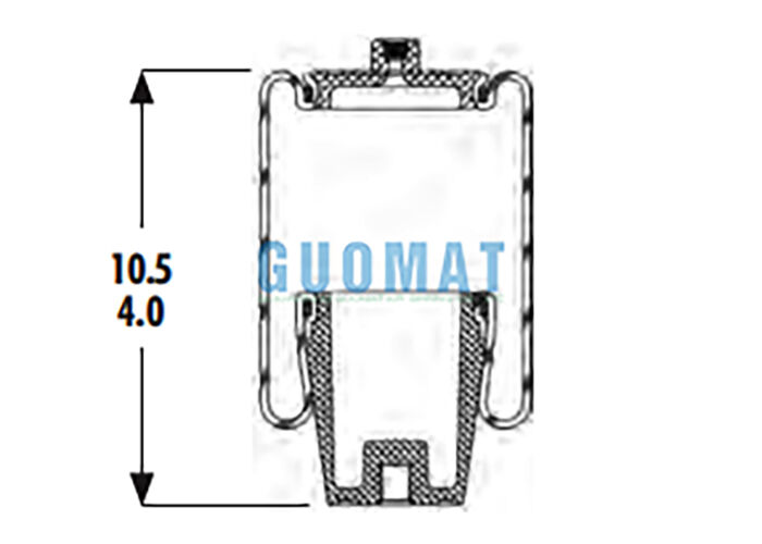 1S4-044 Goodyear สปริงลมช่วงล่างสำหรับงานหนัก ASC-08-7-194 โบลโลว์ลมสำหรับห้องโดยสารรถบรรทุก