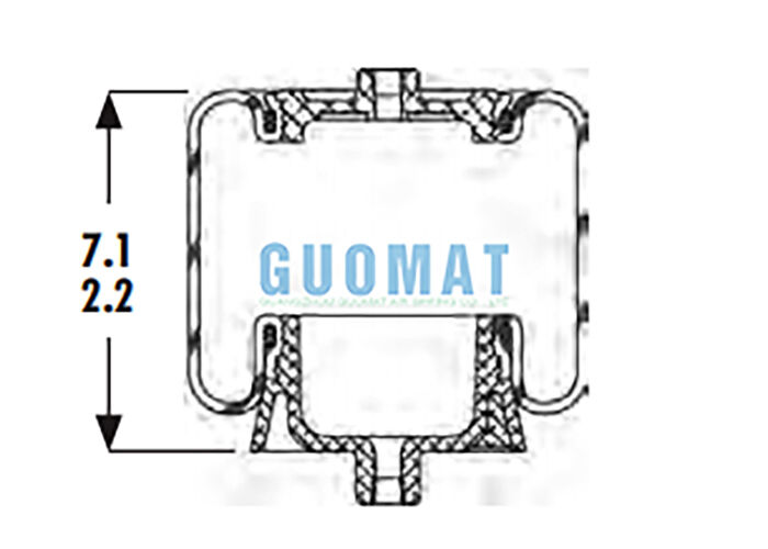 1S4-067 สปริงลมแค็บ Goodyear ASC-08-7-137 ถุงลมช่วงล่างรถบรรทุก