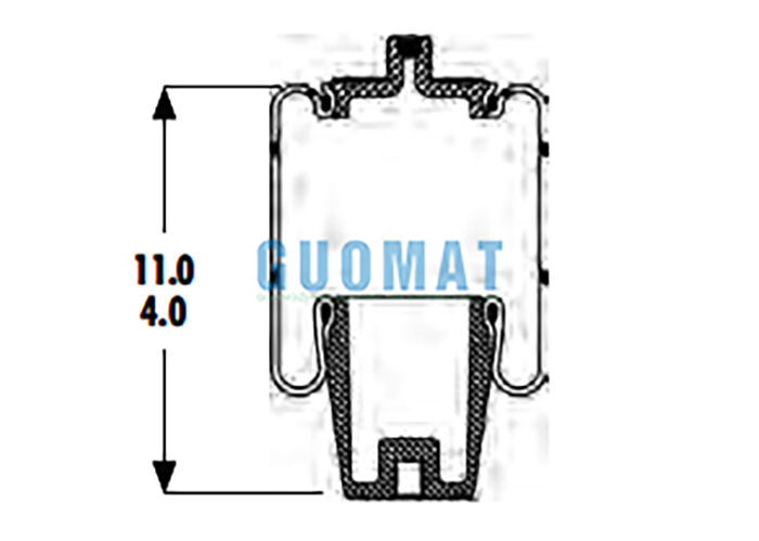 1S4.5-107 ASC-08-7-194 Goodyear Rubber Air Bag Suspension W023587080 Firestone Air Spring For Truck&Trailer