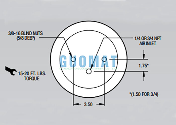 W01-358-5712 ไฟสโตน รถบรรทุก ระบบแขวนอากาศลอกอากาศลมลื่น 1T14C-7