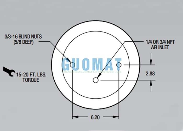 1T15M-2 โช้คอัพลมสไตล์ Firestone W01-358-9042 สปริงลมช่วงล่างสำหรับดูดซับแรงกระแทก